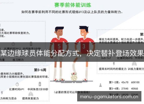 某边缘球员体能分配方式，决定替补登场效果